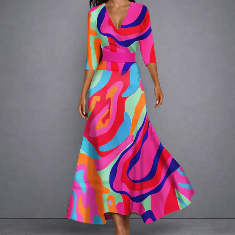 Alma – Vestido Floral Elegante