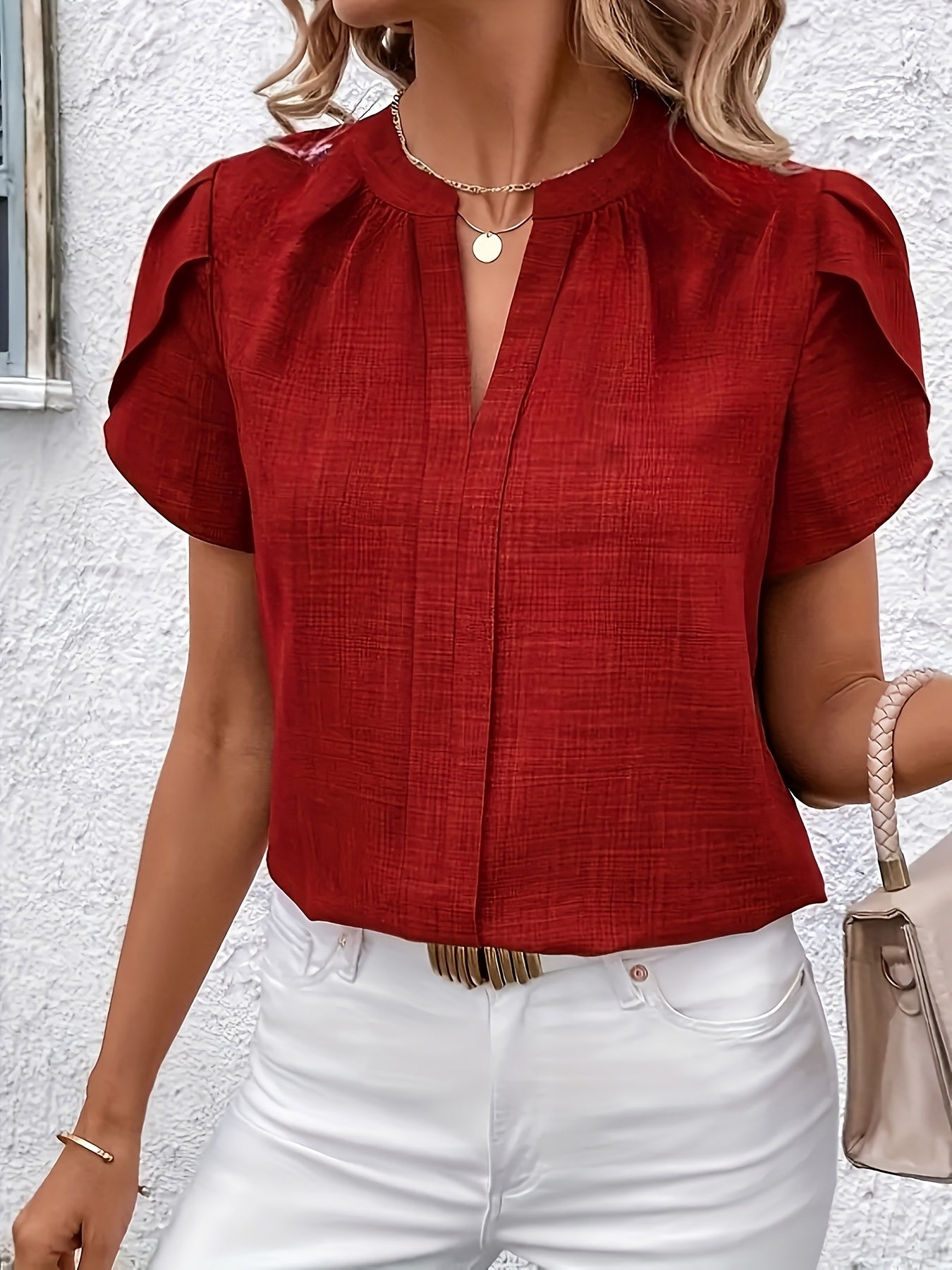 Daniela | Blusa Elegante de Manga Volante