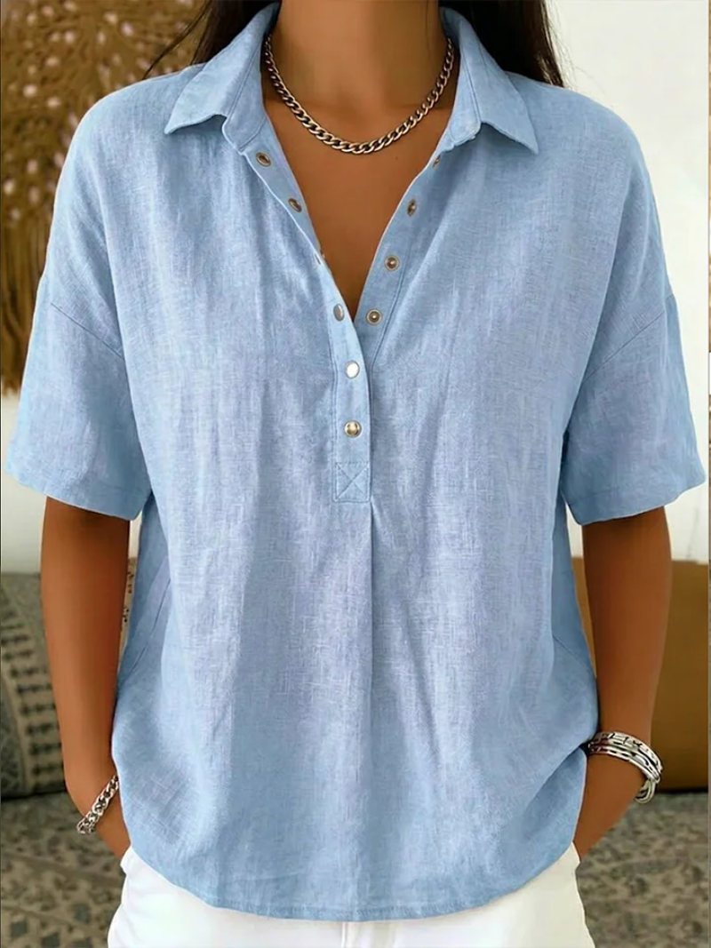Nara | Blusa Casual de Corte Fluido