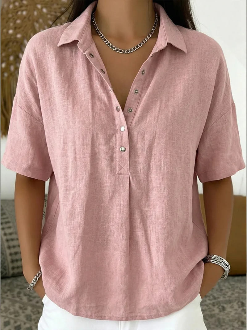 Nara | Blusa Casual de Corte Fluido