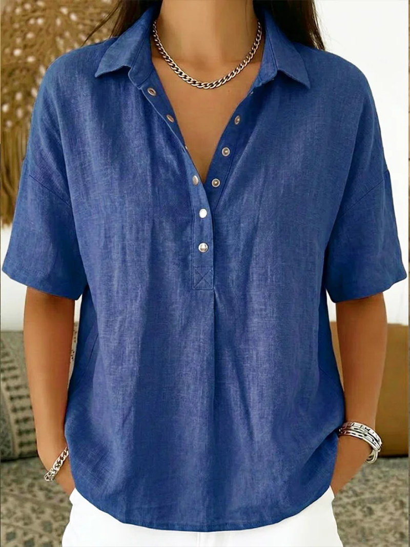 Nara | Blusa Casual de Corte Fluido