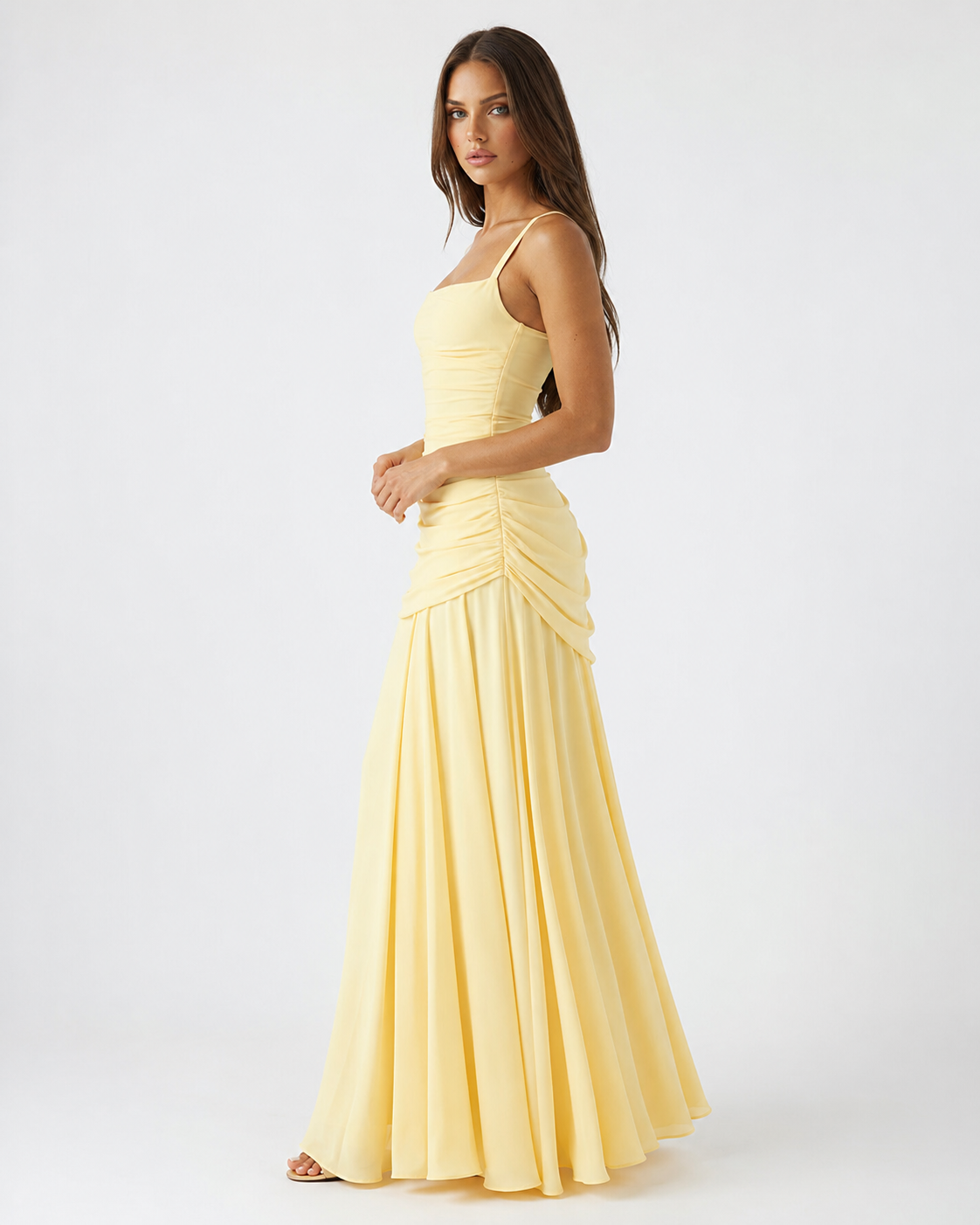 Aveline | Vestido Maxi de Silueta Esculpida