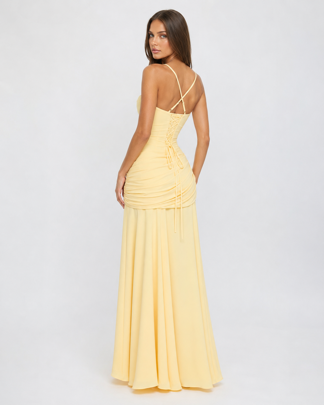 Aveline | Vestido Maxi de Silueta Esculpida