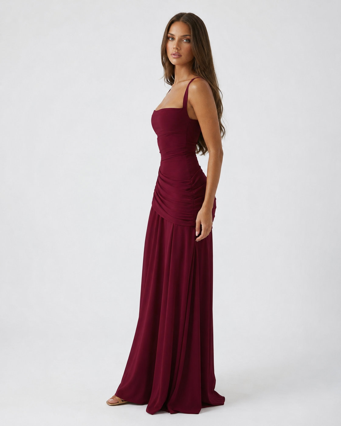 Aveline | Vestido Maxi de Silueta Esculpida