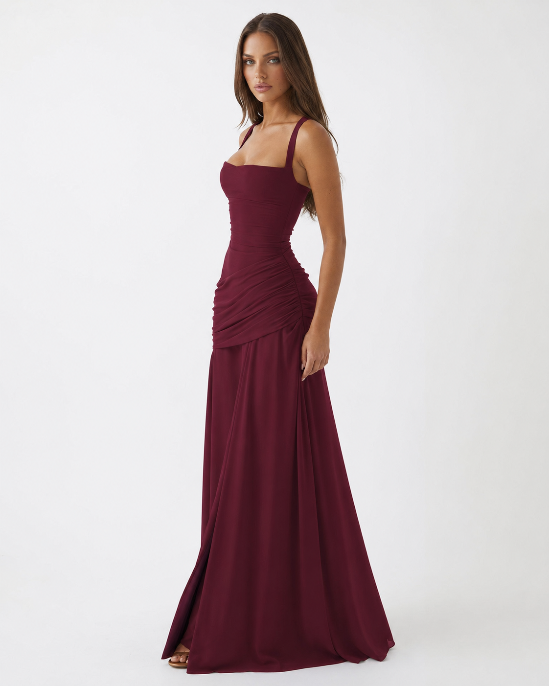 Aveline | Vestido Maxi de Silueta Esculpida