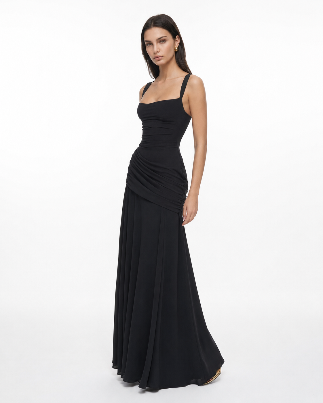 Aveline | Vestido Maxi de Silueta Esculpida