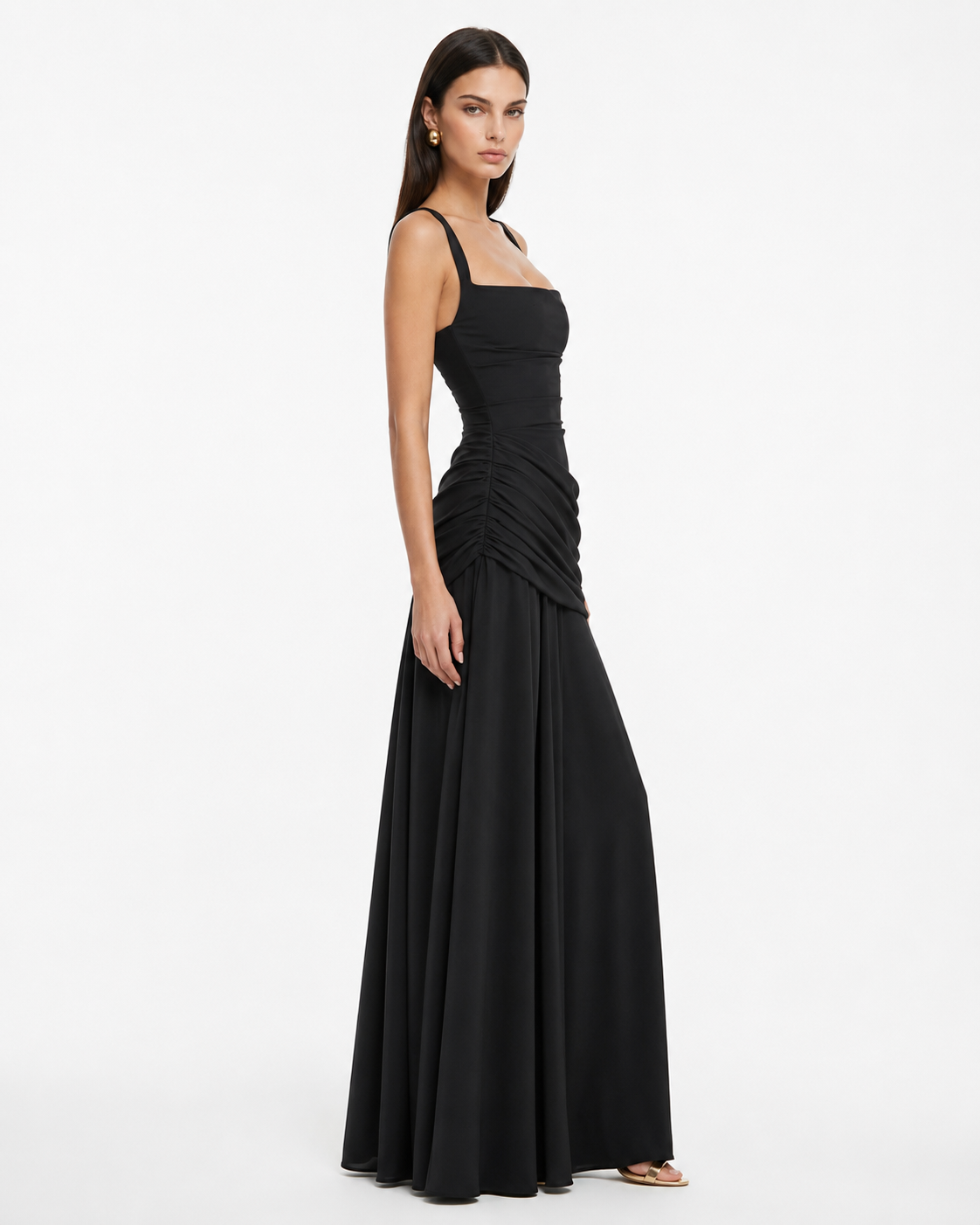 Aveline | Vestido Maxi de Silueta Esculpida