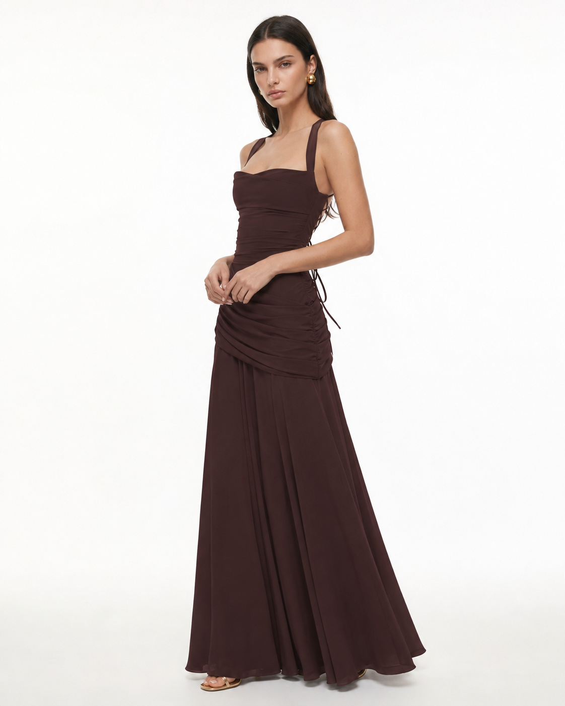 Aveline | Vestido Maxi de Silueta Esculpida