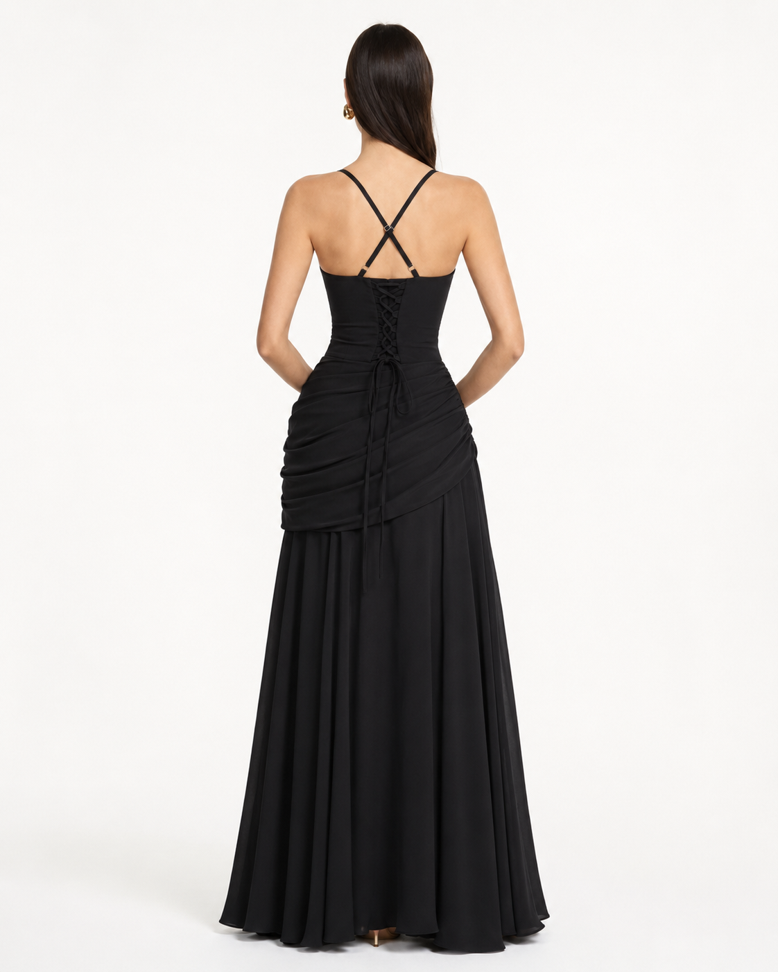 Aveline | Vestido Maxi de Silueta Esculpida