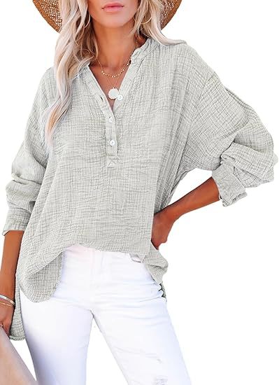 Aroa | Blusa Oversize con Cuello Abierto