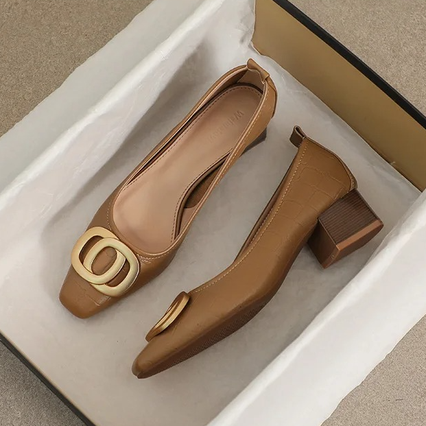 Isabella – Tacones Clásicos Camel