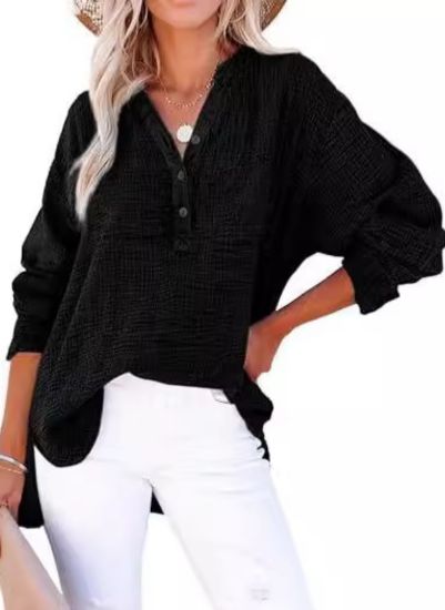 Aroa | Blusa Oversize con Cuello Abierto