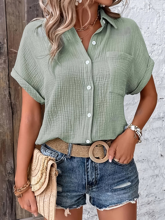 Lídia | Blusa Casual con Botones