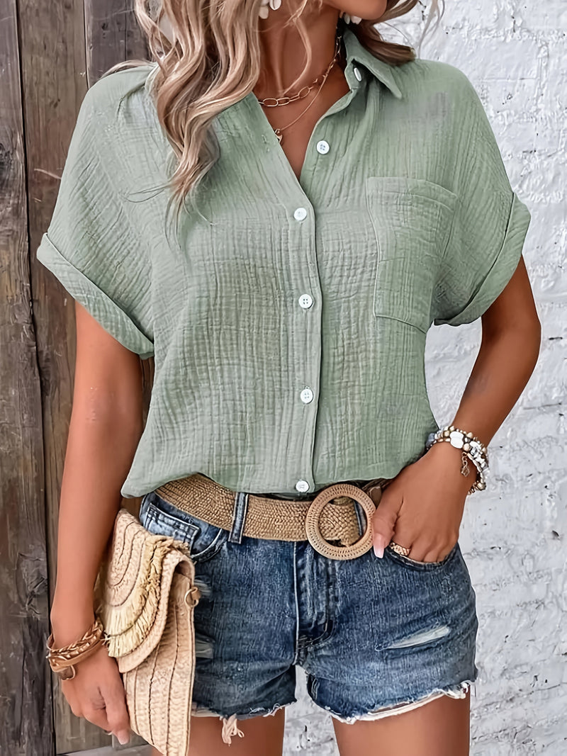 Lídia | Blusa Casual con Botones