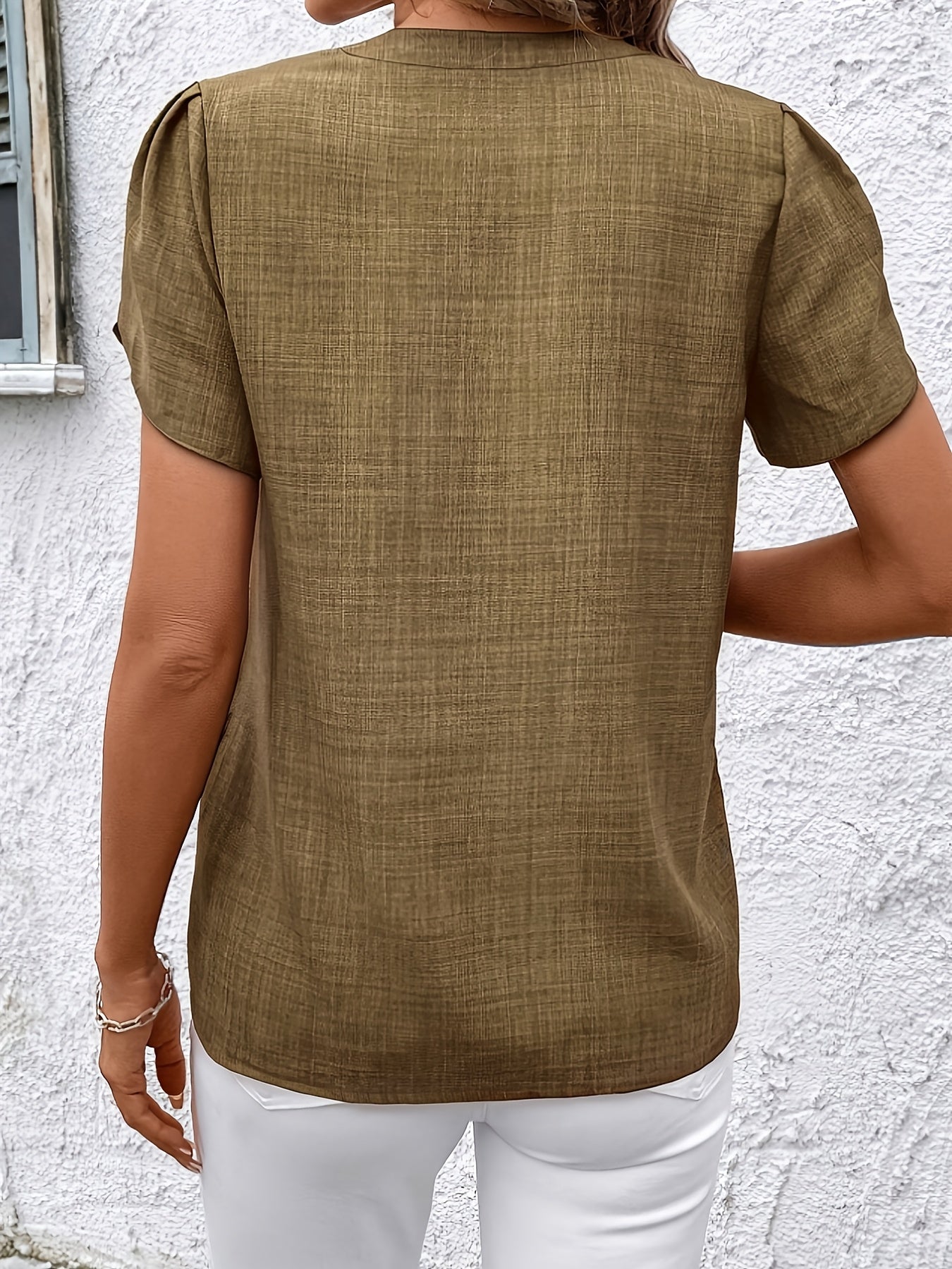 Daniela | Blusa Elegante de Manga Volante